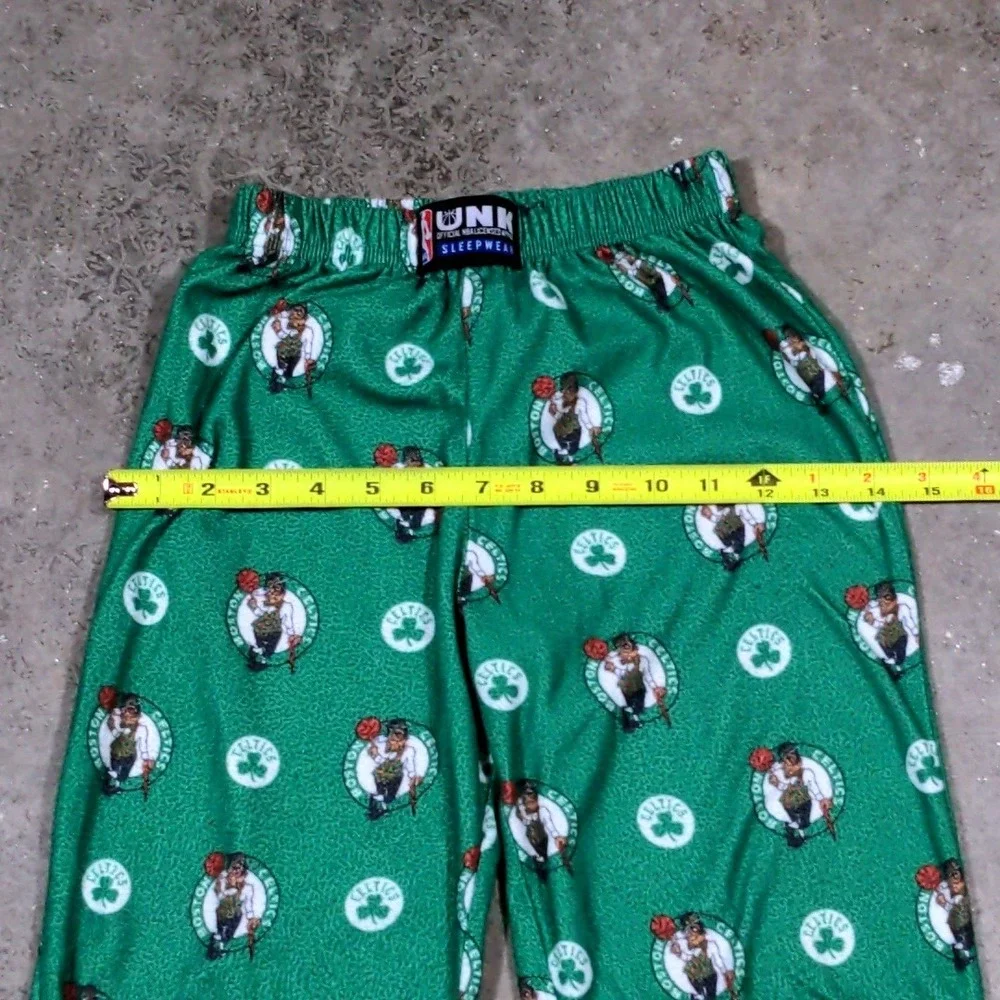 NBA Boston Celtics Youth Pajama Pants Size Small 7‎ Boys UNK Sleepwear AOP Green